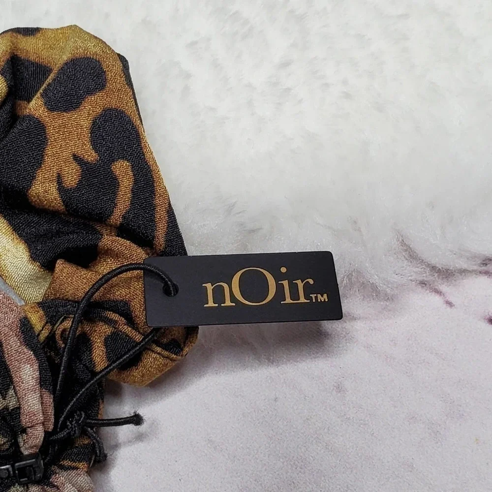 nOir Jewelry Ombre Leopard Scrunchies - Set of 3